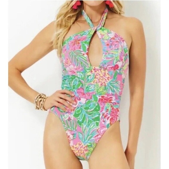 NWT Lilly Pulitzer Ledger Halter One Piece - Picture 4 of 11